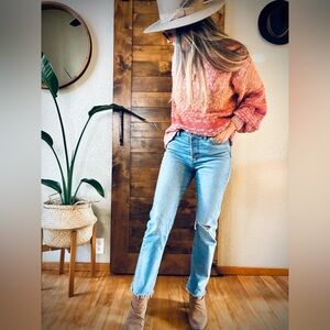 Spell & The Gypsy Collective Over the Rainbow Knit Sweater in Sunrise